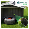 Abri pour robot tondeuse en métal XL Noir - voonot.com