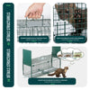 Piege pour animaux vivants cage trappe en metal 100x29x40cm vert - voonot.com