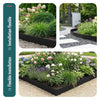 Lot de 10 Bordures de jardin acier galvanise avec pointes ancrages 106x18cm noir - voonot.com