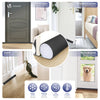 Lot de 4 Boudins de Porte Isolants coupe froid Découpables 96cm Noir - voonot.com
