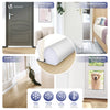 Lot de 4 Boudins de Porte Isolants coupe froid Découpables 96cm Blanc - voonot.com