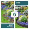 Lot de 10 Bordures de jardin acier galvanise avec pointes ancrages 106x18cm noir - voonot.com