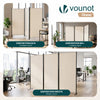 Paravent interieur separateur 3 panneaux autoportant pliable 262 x 30 x 173 cm Beige - voonot.com