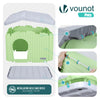 Maison pour chat chien plastique interieur exterieur 75x63x51cm Vert - voonot.com
