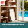Lot de 2 chaise longue pliante avec pare soleil beige - voonot.com