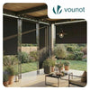 Store vertical sans percage extensible exterieur 200x310cm polyester anthracite - voonot.com