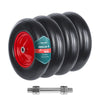 Lot de 4 Roue increvable 4.80/4.00-8 en PU pour brouette diable alesage 20mm 392x92 mm Noir/Rouge - voonot.com