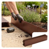 Lot de 35 Bordure de jardin en métal flexible 100x18cm marron - voonot.com
