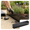 Lot de 35 Bordure de jardin en métal flexible 100x18cm noir - voonot.com