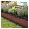 Lot de 35 Bordure de jardin en métal flexible 100x18cm marron - voonot.com