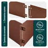 Lot de 35 Bordure de jardin en métal flexible 100x18cm marron - voonot.com