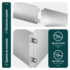 Lot de 35 Bordure de jardin en métal galvanisé flexible 100x18cm - voonot.com
