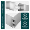 Lot de 35 Bordure de jardin en métal galvanisé flexible 100x13cm - voonot.com
