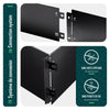 Lot de 35 Bordure de jardin en métal flexible 100x18cm noir - voonot.com