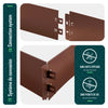 Lot de 35 Bordure de jardin en métal galvanisé flexible 100x13cm marron - voonot.com