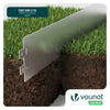 Lot de 35 Bordure de jardin en métal galvanisé flexible 100x13cm - voonot.com