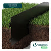 Lot de 35 Bordure de jardin en métal flexible 100x18cm noir - voonot.com