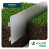 Lot de 35 Bordure de jardin en métal galvanisé flexible 100x18cm - voonot.com
