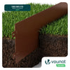 Lot de 35 Bordure de jardin en métal flexible 100x18cm marron - voonot.com