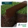 Lot de 35 Bordure de jardin en métal galvanisé flexible 100x13cm marron - voonot.com