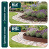 Lot de 35 Bordure de jardin en métal galvanisé flexible 100x13cm marron - voonot.com