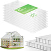 10 x Plaques de polycarbonate alveolaires transparent creux 6mm 121x60.5cm - voonot.com