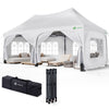 Tonnelle de jardin 3x6m Pliable Barnum avec 6 parois amovibles Blanc - voonot.com