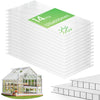 14 x Plaques de polycarbonate alveolaires transparent creux 4mm 121x60.5cm - voonot.com