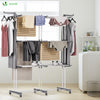 Sechoir a linge etendoir extensible et pliable grande capacite sechage 190x53x170cm Blanc - voonot.com