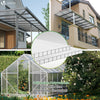 14 x Plaques de polycarbonate alveolaires transparent creux 4mm 121x60.5cm - voonot.com