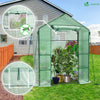 Serre de jardin avec etageres et bache PE renforcee 135g/m2 143x73x195cm Vert - voonot.com