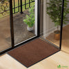 Tapis de porte paillasson 90x120 marron - voonot.com