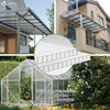 10 x Plaques de polycarbonate alveolaires transparent creux 6mm 121x60.5cm - voonot.com