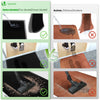 Tapis de porte paillasson 90x150cm Noir - voonot.com