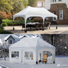Tonnelle de jardin 3x6m Pliable Barnum avec 6 parois amovibles Blanc - voonot.com