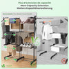 Sechoir a linge etendoir extensible et pliable grande capacite sechage 190x53x170cm Noir - voonot.com