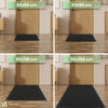 Tapis de porte paillasson 90x150cm Noir - voonot.com