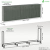 Serre buche 3m avec housse de protection - voonot.com