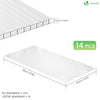 14 x Plaques de polycarbonate alveolaires transparent creux 4mm 121x60.5cm - voonot.com