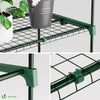 Serre de jardin avec etageres et bache PE renforcee 135gr/m2 69x49x193cm blanc - voonot.com
