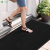 Tapis de porte paillasson 90x150cm Noir - voonot.com