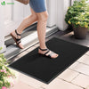Lot de 2 Tapis de porte paillasson 60x90cm Noir - voonot.com