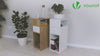 Lot de 2 Table de chevet d’appoint avec tiroir et compartiment 25x30x66cm naturel