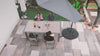Dalle de lestage pour parasol remplissage 52L 4 pcs Noires