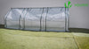 Mini Serre de jardin avec 2 portes enroulables bache PE renforcee 135g/m2 180x90x90cm Blanc
