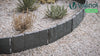 Lot de 14 pcs Bordure de jardin imitation pierre facile a installer 2.14m noir