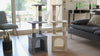 Arbre à Chat 154cm avec Griffoir Plateforme Niche XXL Beige