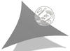 Voile d ombrage Triangle HDPE avec 19 pcs kit de montage - voonot.com