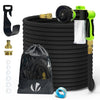 Tuyau d’Arrosage Extensible 30m avec Récipient Savon et accessoires noir - voonot.com
