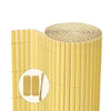 Canisse PVC brise vue renforce avec attaches de fixation 100x500cm beige - voonot.com